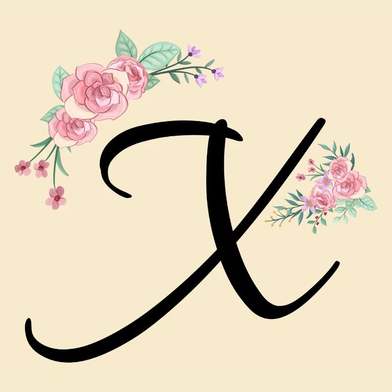 Buchstabe x Blumen