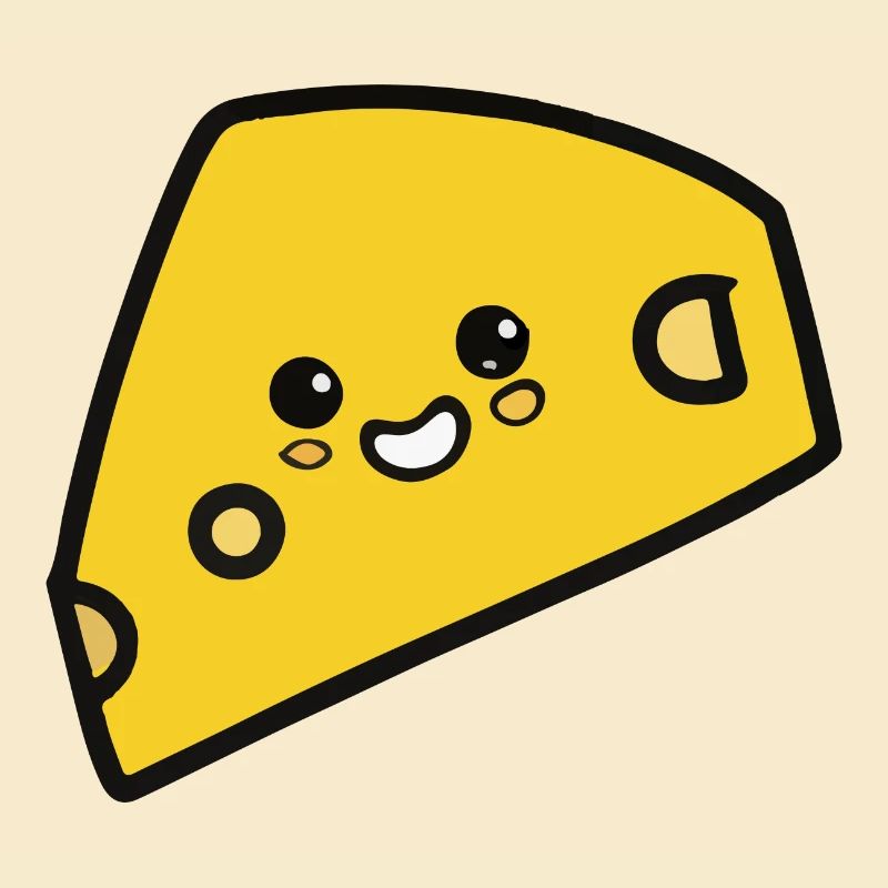 Cute cheese with face gift idea