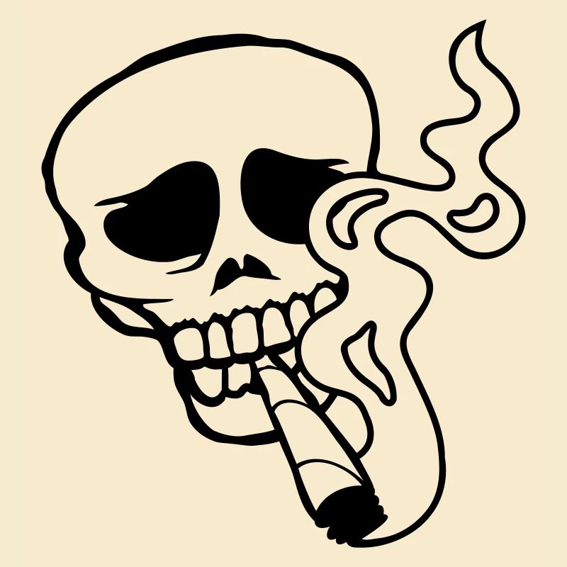 Joint rauchen Schädel Weed