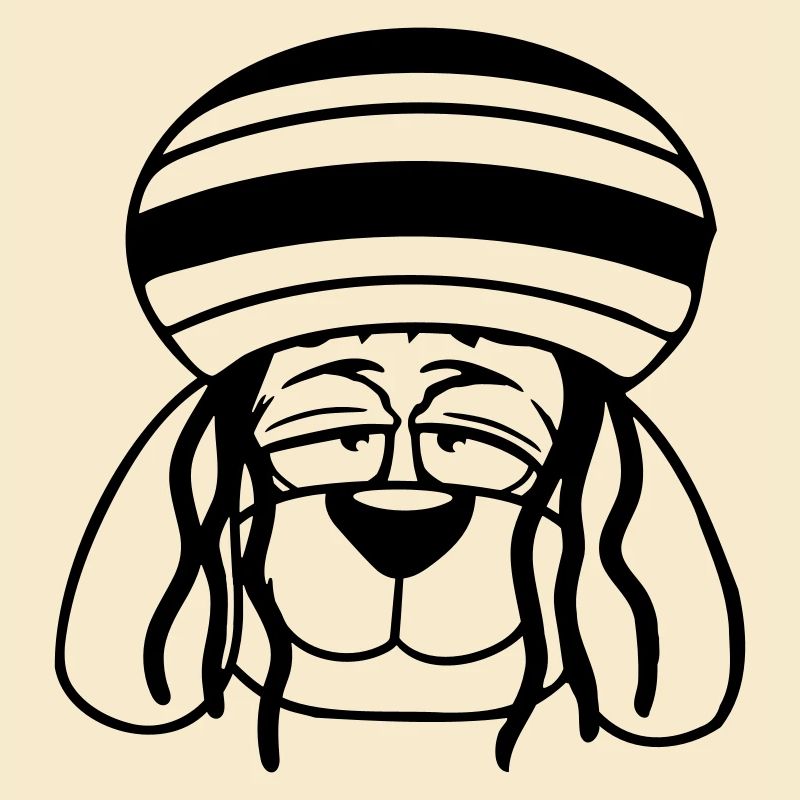 Chien Reggae Dreadlocks Chapeau Chill Décontracté Cool