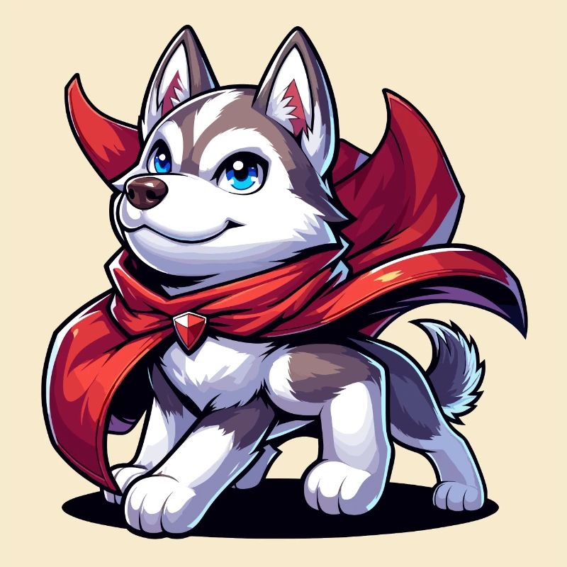 Superhero Husky