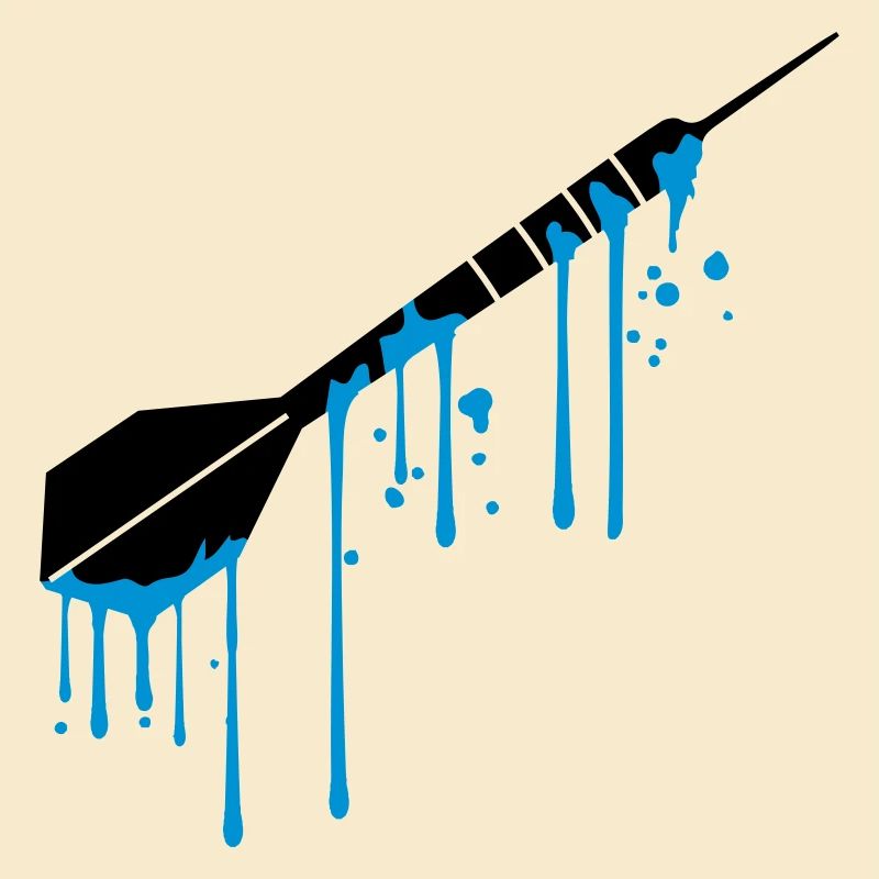 wet drops graffiti spray logo cool play darts