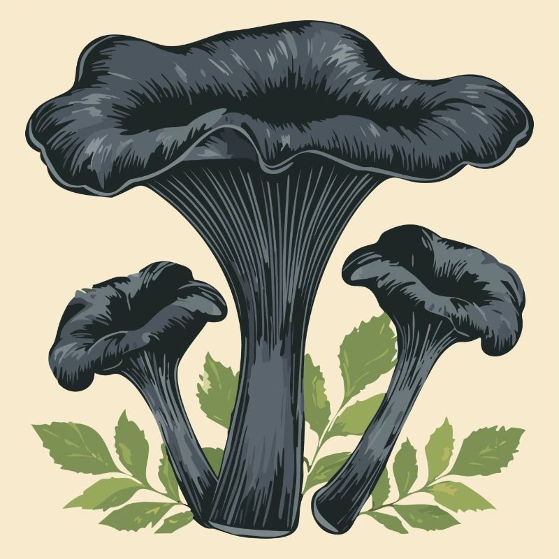 Champignon trompette noir