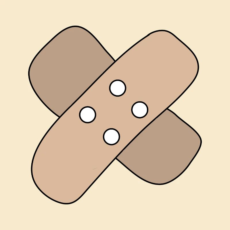 Patch, blessure, blessure, guérison, idée cadeau