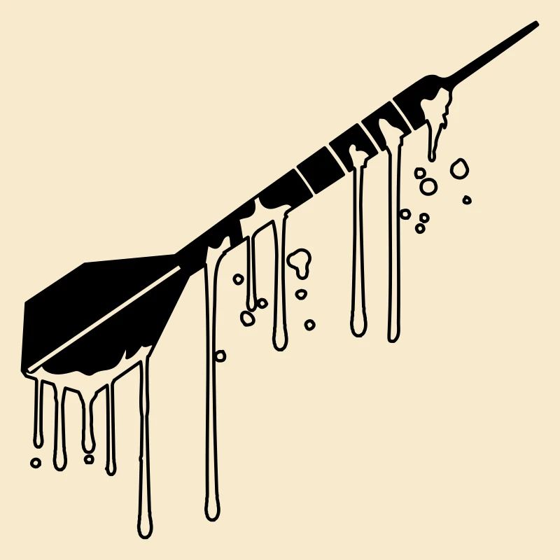 logo wet drops graffiti spray cool play dart