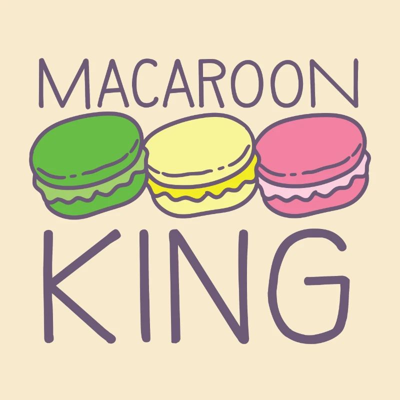 roi de macaron avec de jolis macarons colorés