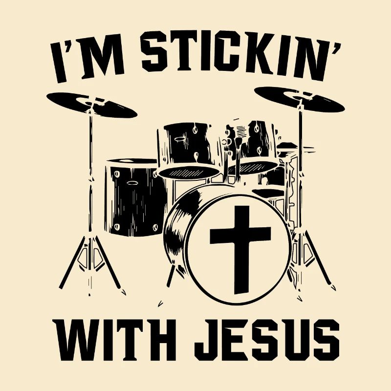 Drums jesus | Drummer music gift idea