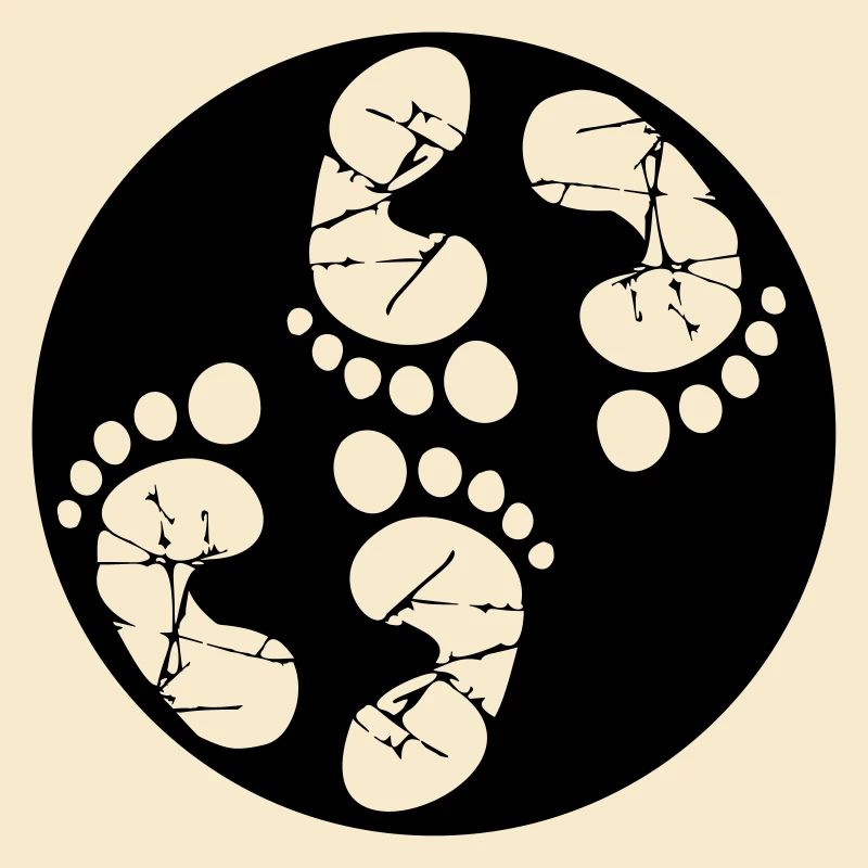 Timbre Gémeaux rond