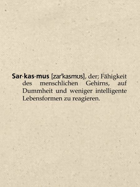 Sarkasmus - Definition