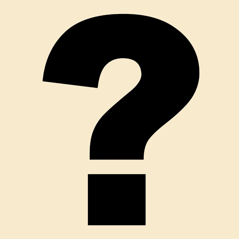 Point d’interrogation noir