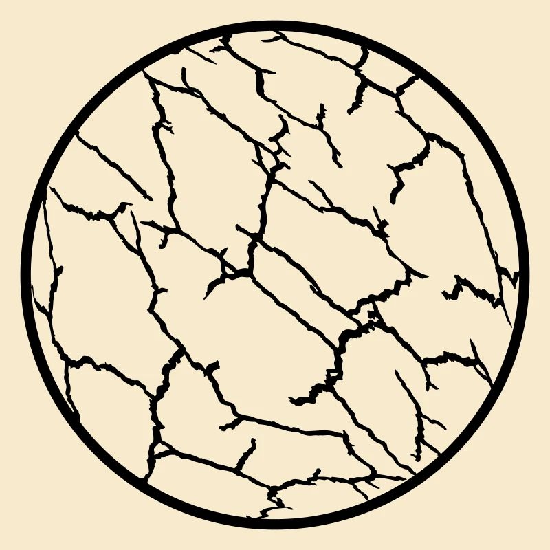 Risse Muster Planet Ball