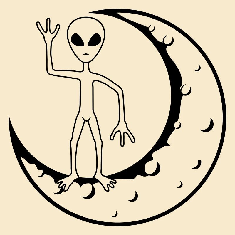 Standing Moon Alien beckons