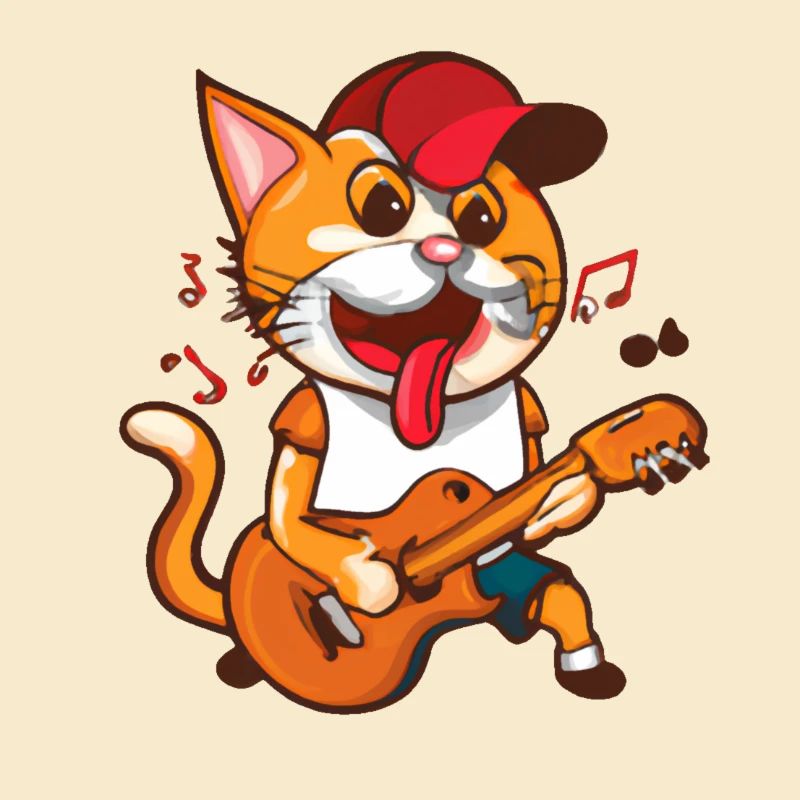 Kat is a great guitar player!