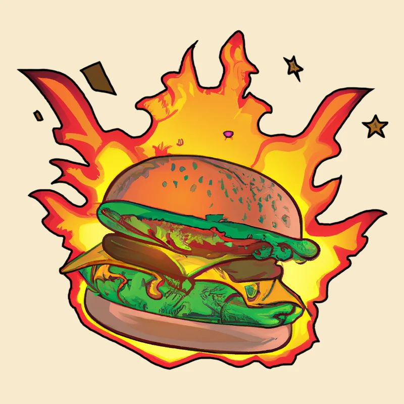 Burning Burger / Cheeseburger