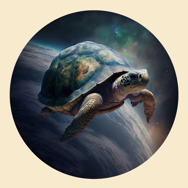 Mutter Erde schwebt langsam durch das Universum