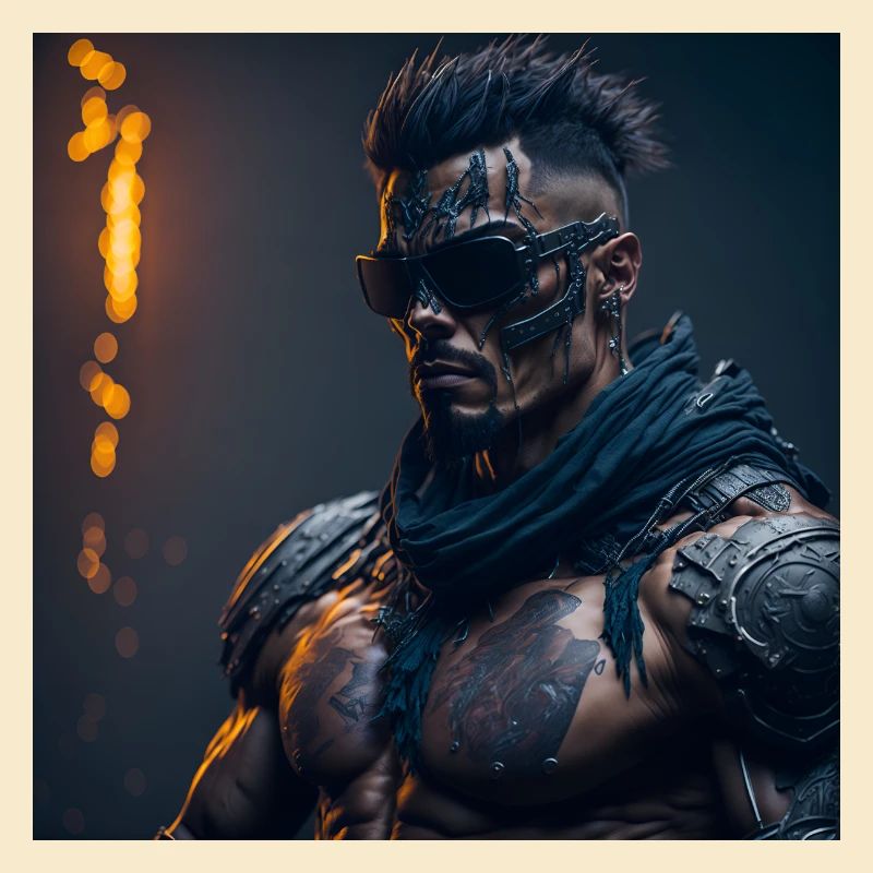 Future Cyberpunkt Warrior