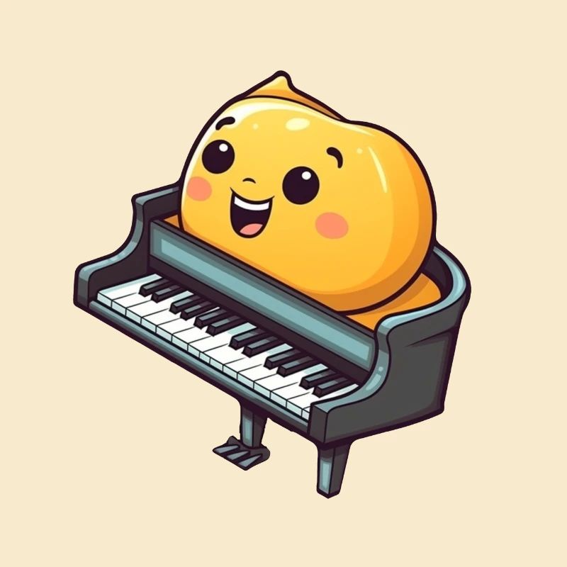 Piano dans le style comique