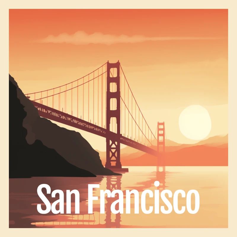 Golden Gate Bridge - San Francisco - Square