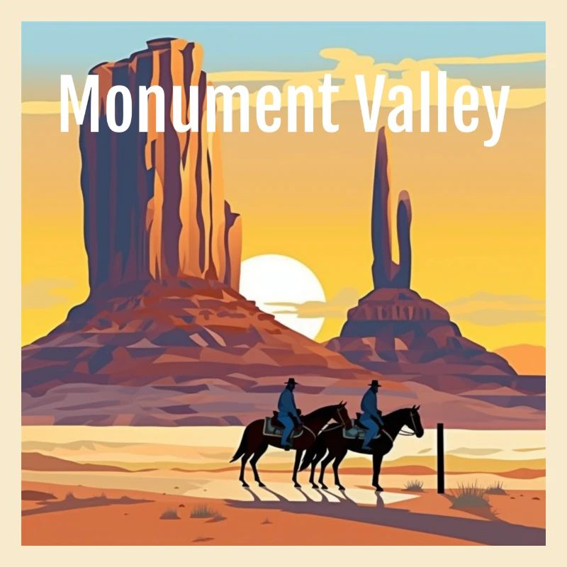 Monument Valley - Coucher de soleil