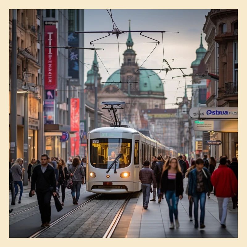 Rue avec tram
