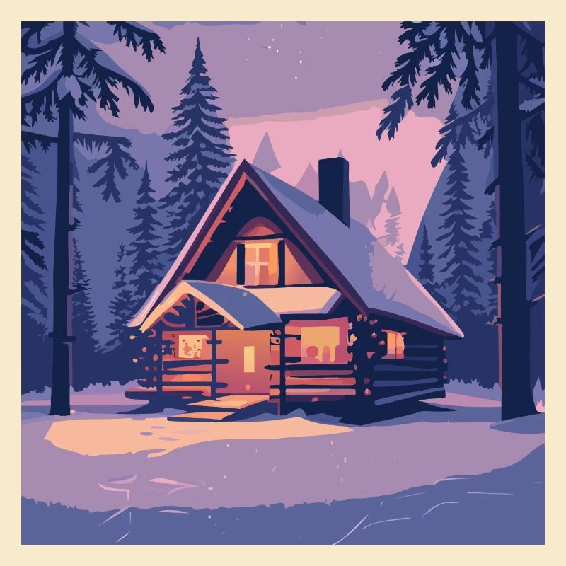 Cabane dans la forêt