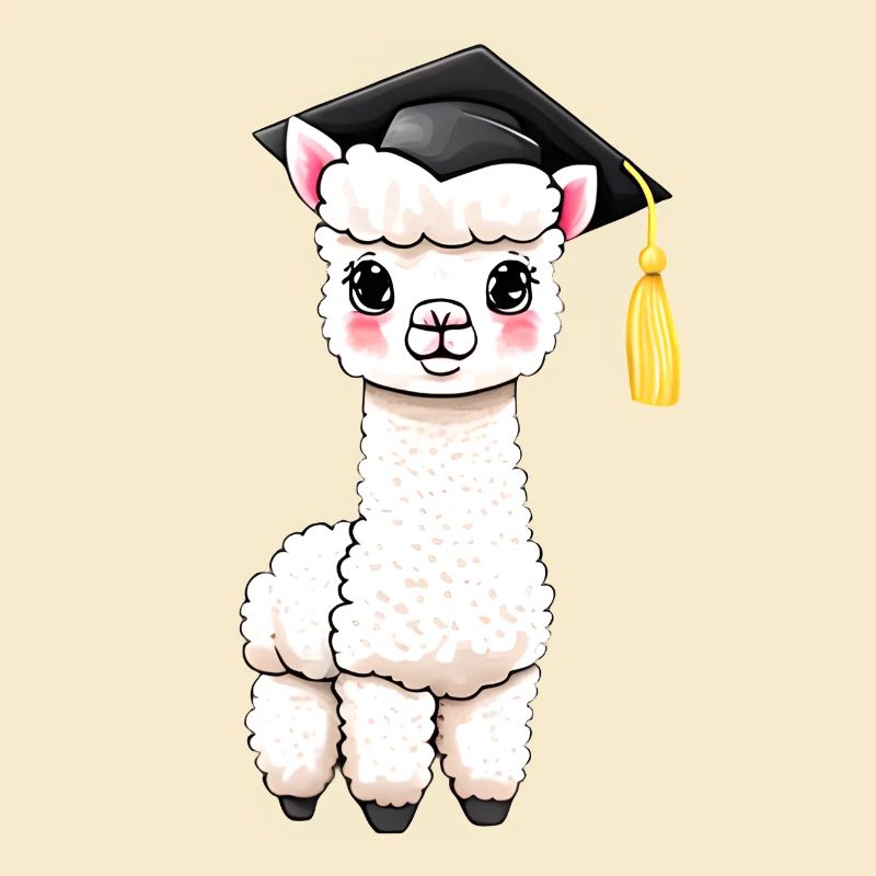 Bachelor Alpaka Studium Absolvent Schulabschluss