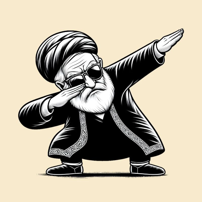 Akhound faisant du dab - Iran