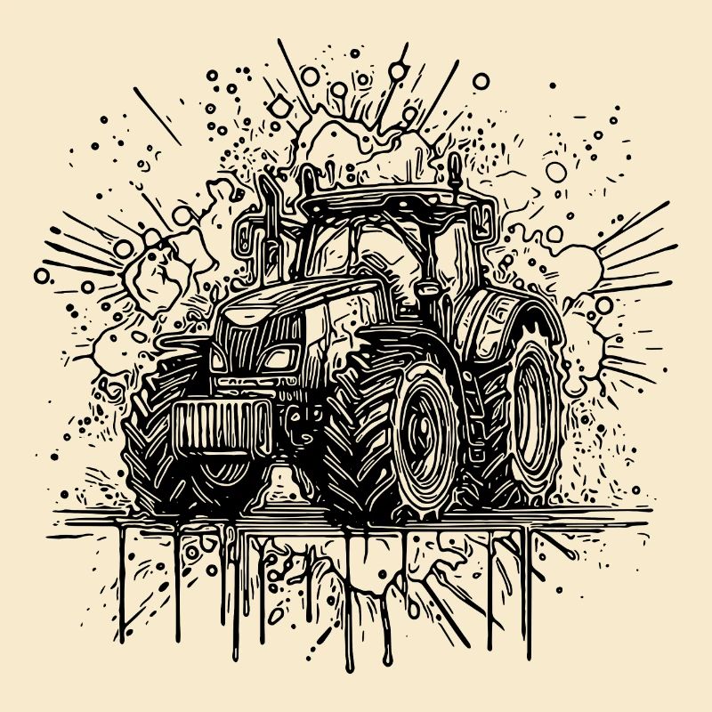 Ackerdesigner mit Traktor Feld Schlepper Experte