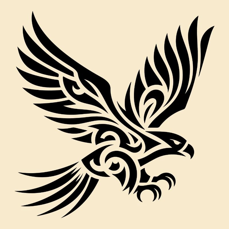 Elegant beautiful eagle on huge wings