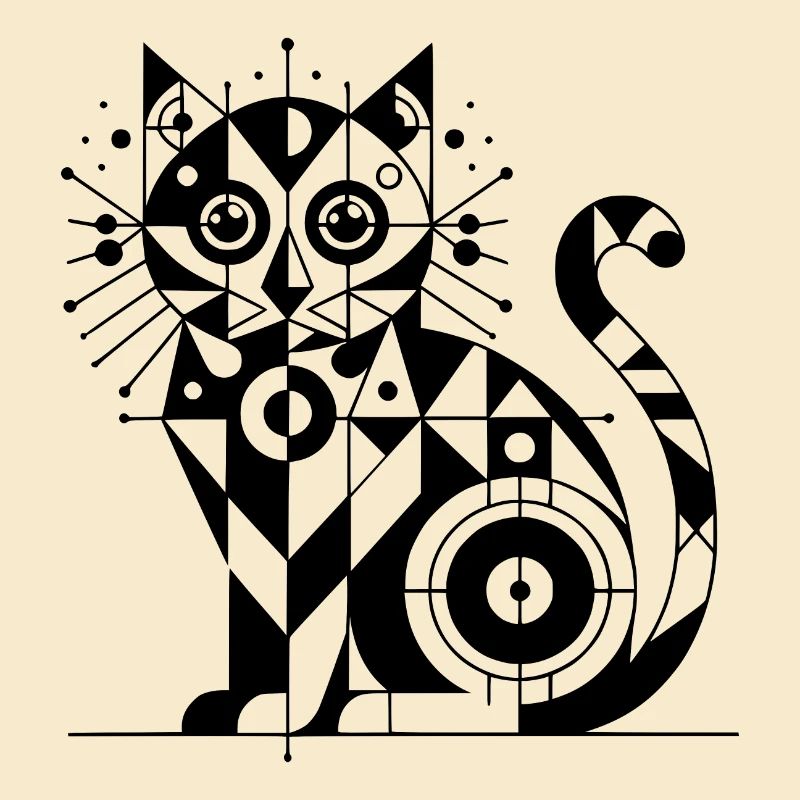 Conception géométrique de lignes de chat