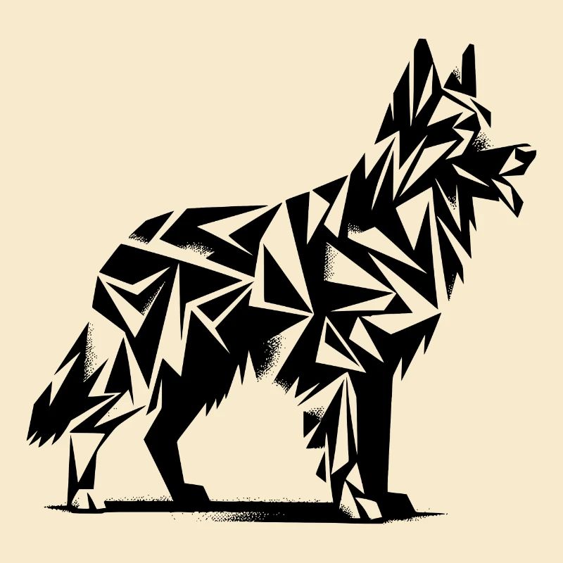 Geometrischer Schäferhund