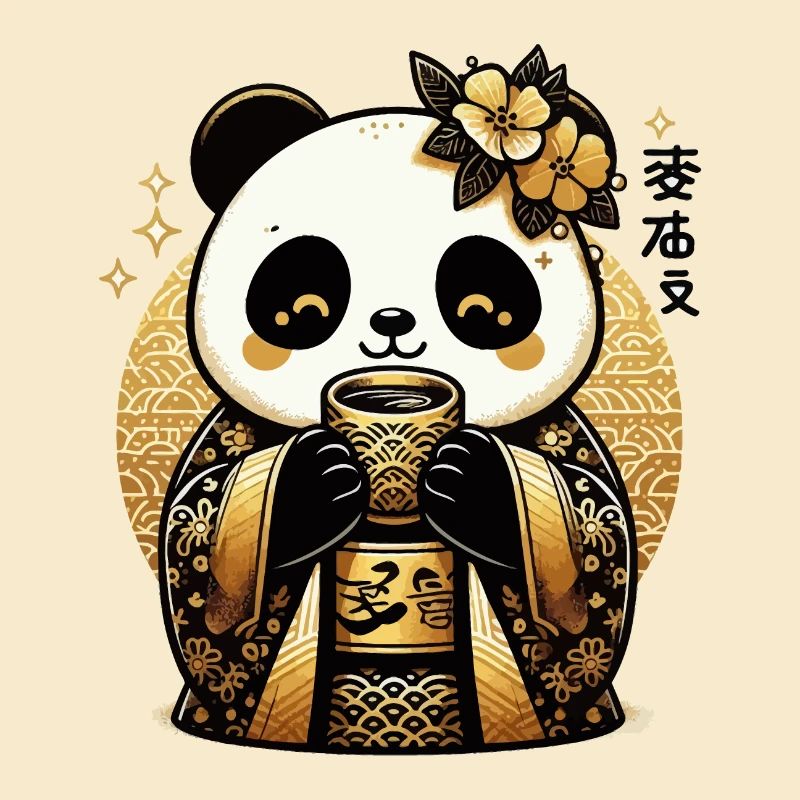 Mignon Panda thé boisson