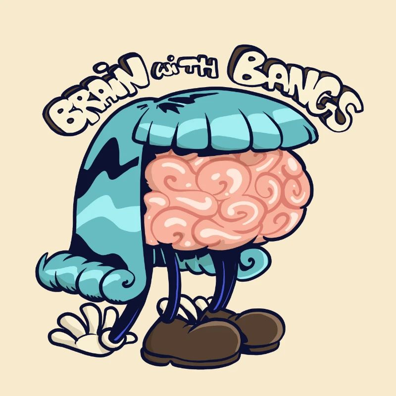 brain with bangs