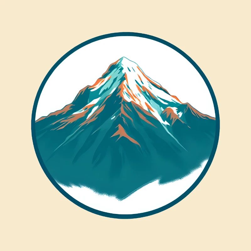 Celestial Mountain Range at Sunrise