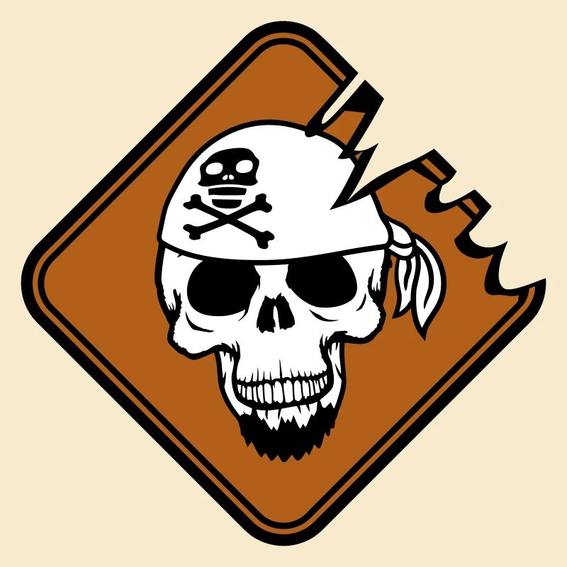 Pirate Shield Skull Skeleton Skull Warning