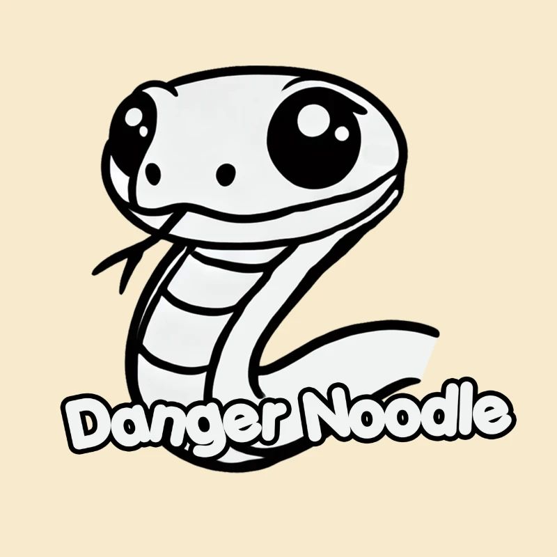 Serpent mignon - Conception de nouilles de danger