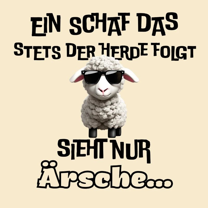 cooles Schaf mit Statement