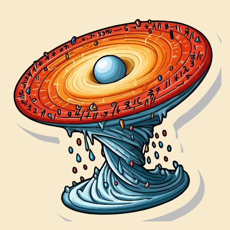 Mathematisches, drehendes Universum