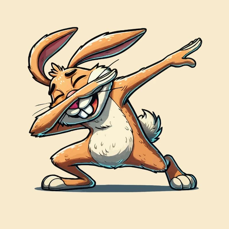 Bunny Dabbing Comic