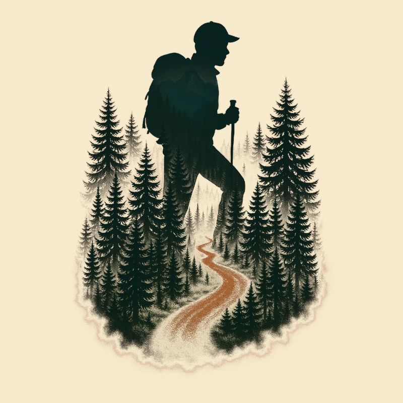 Cool hiker pattern - mountain hikes