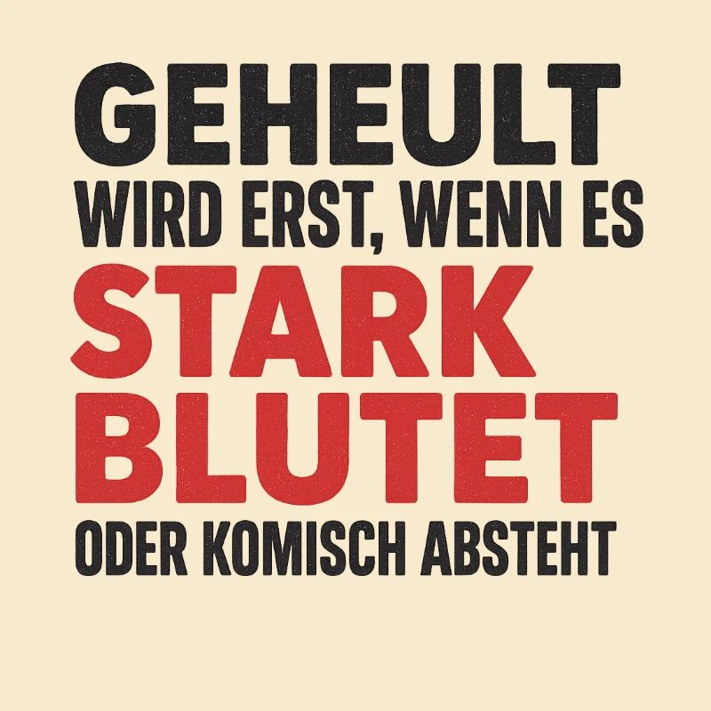 Stark bluten oder still sein – Dorfkind-Style