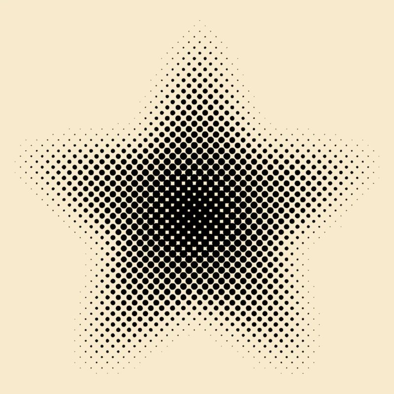 Points d’astérisque de pixel étoile