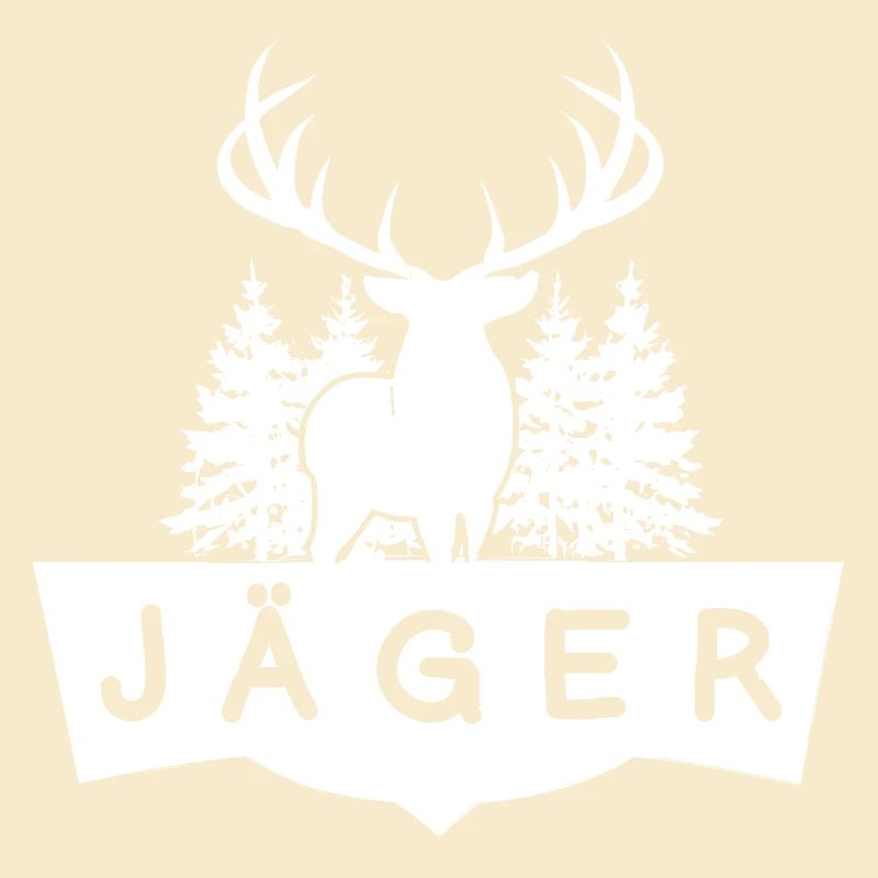 Jäger Hirsch im Wald