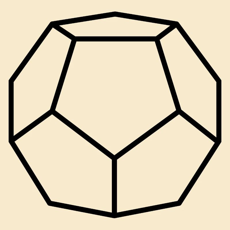 schwarzer Dodekaeder