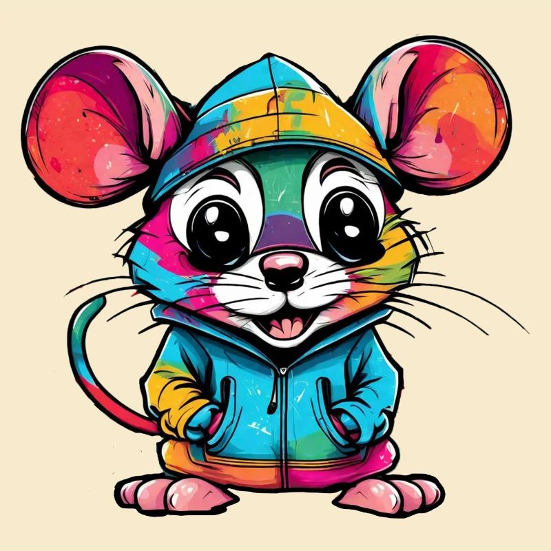Colorful Mouse Cool Style