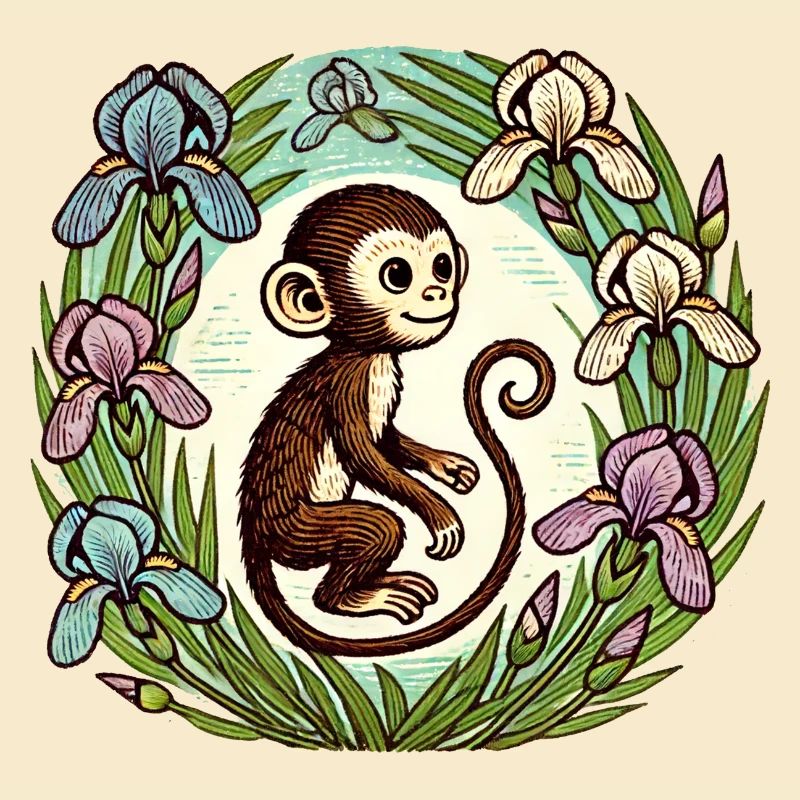Iris-Affe