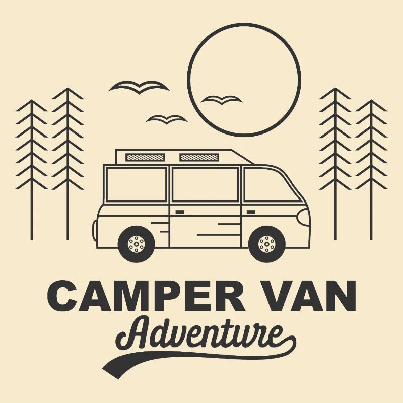 Conception de logo d’aventure en camping-car