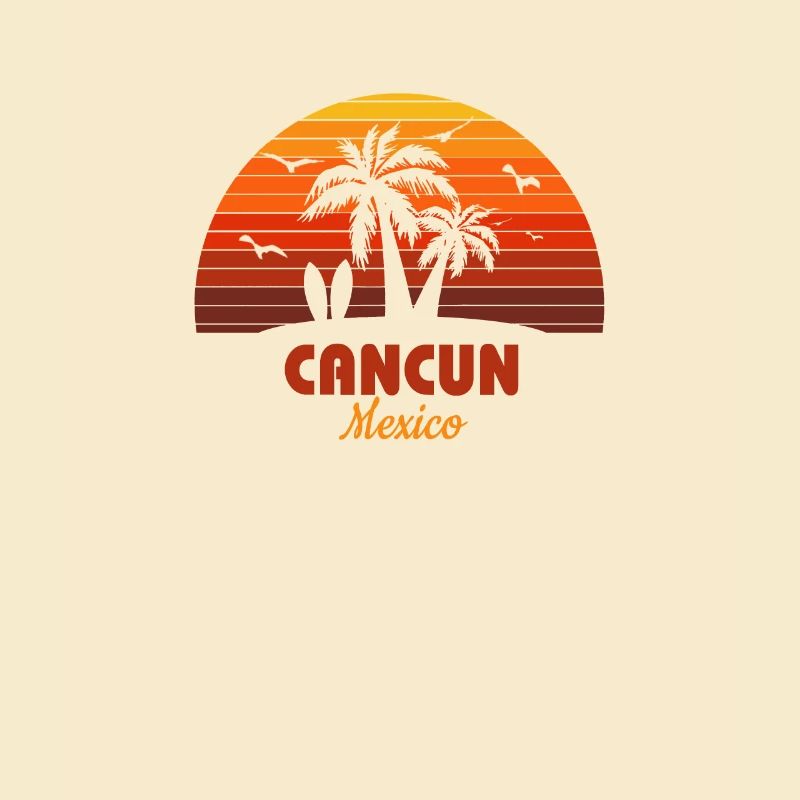 Cool Cancun Mexico Beach Sunset Souvenir