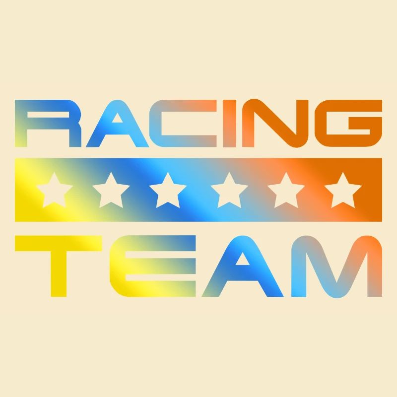 Équipe de course colorée