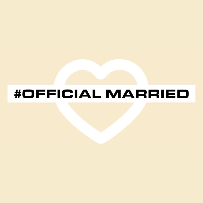 Married Wedding Heart